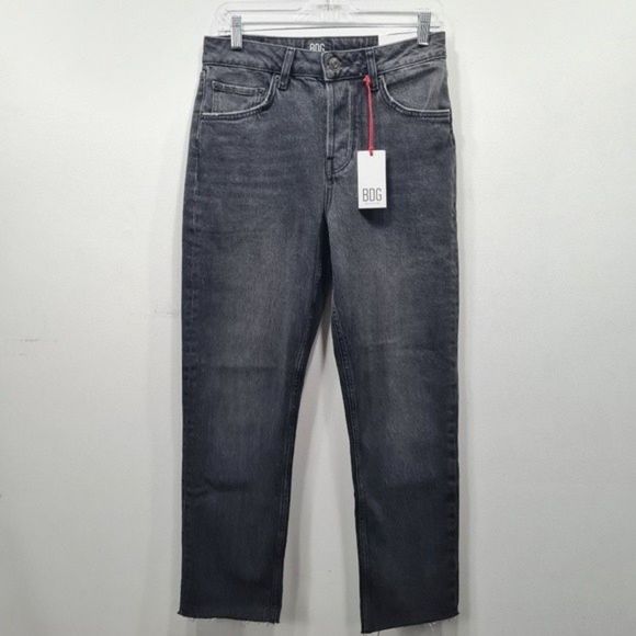 Urban Outfitter BDG Dillon High Rise Slim Straight Jean Black Womens Tag W29 L32 - Picture 2 of 16